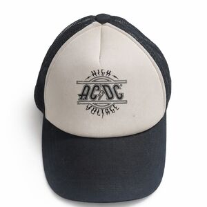 AC/DC High Voltage Black and Cream Cap